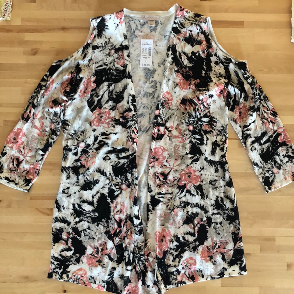 Dress Barn cold shoulder cardigan